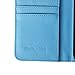 Wisdompro Case for Galaxy S5, PU Leather Flip Folio Wallet Case Protective Phone Cover with Credit Card Holder Slots, Wrist Strap and Magnetic Closure for Samsung Galaxy S5 - Blue