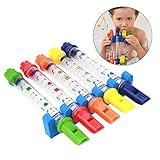 TOYMYTOY Kids Bath Toys Water Flutes Tub Tunes Musical Toys Set of 5