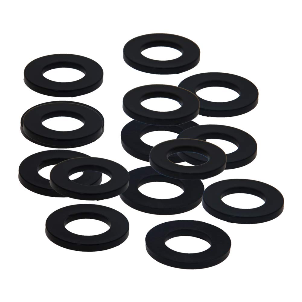 Othmro Nylon Round Washer Countersunk Spacer Thickness Gasket Ring Black 14mm ID 27mm OD 2.5mm Thickness 300pcs