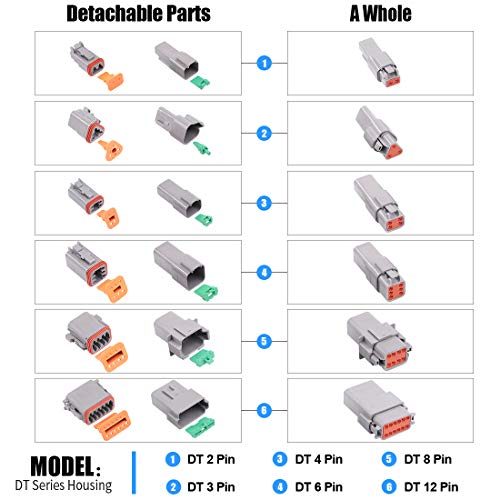 2 Glarks+Waterproof+Electrical+Connector+Motorcycle