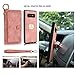 Petocase Compatible Galaxy S10 Plus Wallet Case, Multi-Functional PU Leather Zip Wristlets Clutch Detachable Magnetic 13 Card Slots 4 Cash Purse Protection Back Cover for Samsung Galaxy S10 Plus Pink