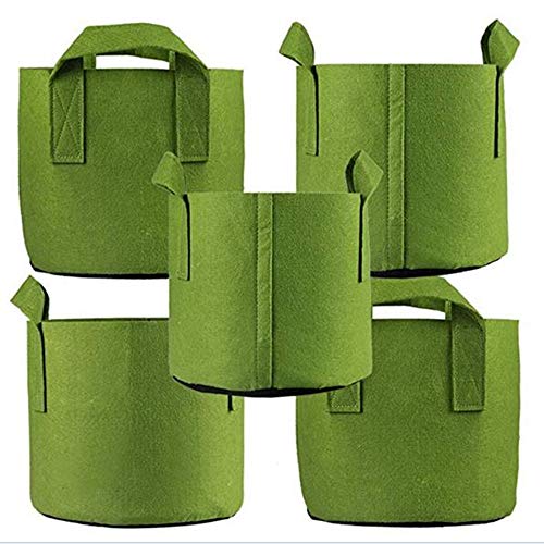 Ming Wei Grow Bags (7 Gallon, Army Green 5-Pack)