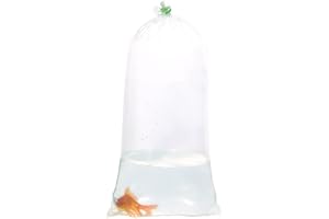 ALFA Fishery Bags Round Corners Bottom Leak Proof Clear Plastic Fish Bags Size 10 Inches for Marine & Tropical Fish Transport 2 mil. (10" x 24" / 100 Pack)