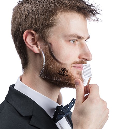 Beard bud beard shaping tool brush styling template wit…