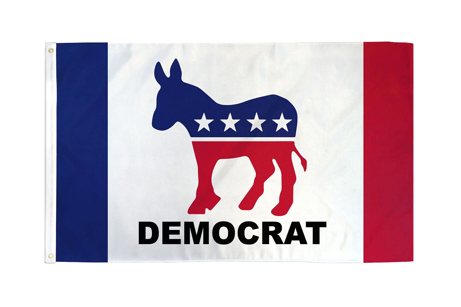 AZ FLAG - Democrat Party New Flag - 3x5 Ft - 100D Polyester Hillary Clinton Banner with Two Metal Grommets - Fade Resistant - Vivid Colors - 3' x 5' Feet - 150x90 Cm