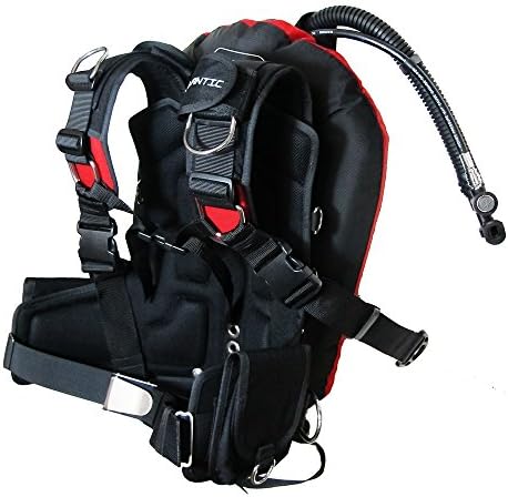 Palantic Xtreme Donut Wing Double Tank SS Backplate and Harness Deluxe Set Plus Tank Holder, 40-Pound