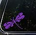 Dragonfly - D2 - DESIGN 2 - Car Vinyl Decal Sticker (5"w x 3.75"h) Yadda-Yadda Design Co. (Color Variations Available) (PURPLE, Left) primary