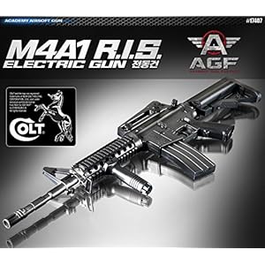 [Free Expedited Shipping 6-10 business days] Academy M4A1 R.I.S. AUTOMATIC ELECTRIC Gun BB Gun #17407 by K-Crew