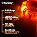Boundery LED Road Flares Emergency Light Set - Roadside Safety Discs for Your Car Emergency Kit - 6-Pack Safety Discs to Hang or Stick to Vehicles & Boats