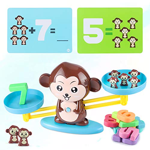 CENOVE Educational Toys Monkey Balance Math Game for Girls & Boys Children's Gift Stem Toys Learning for Ages 3+ - Thumbnail 4