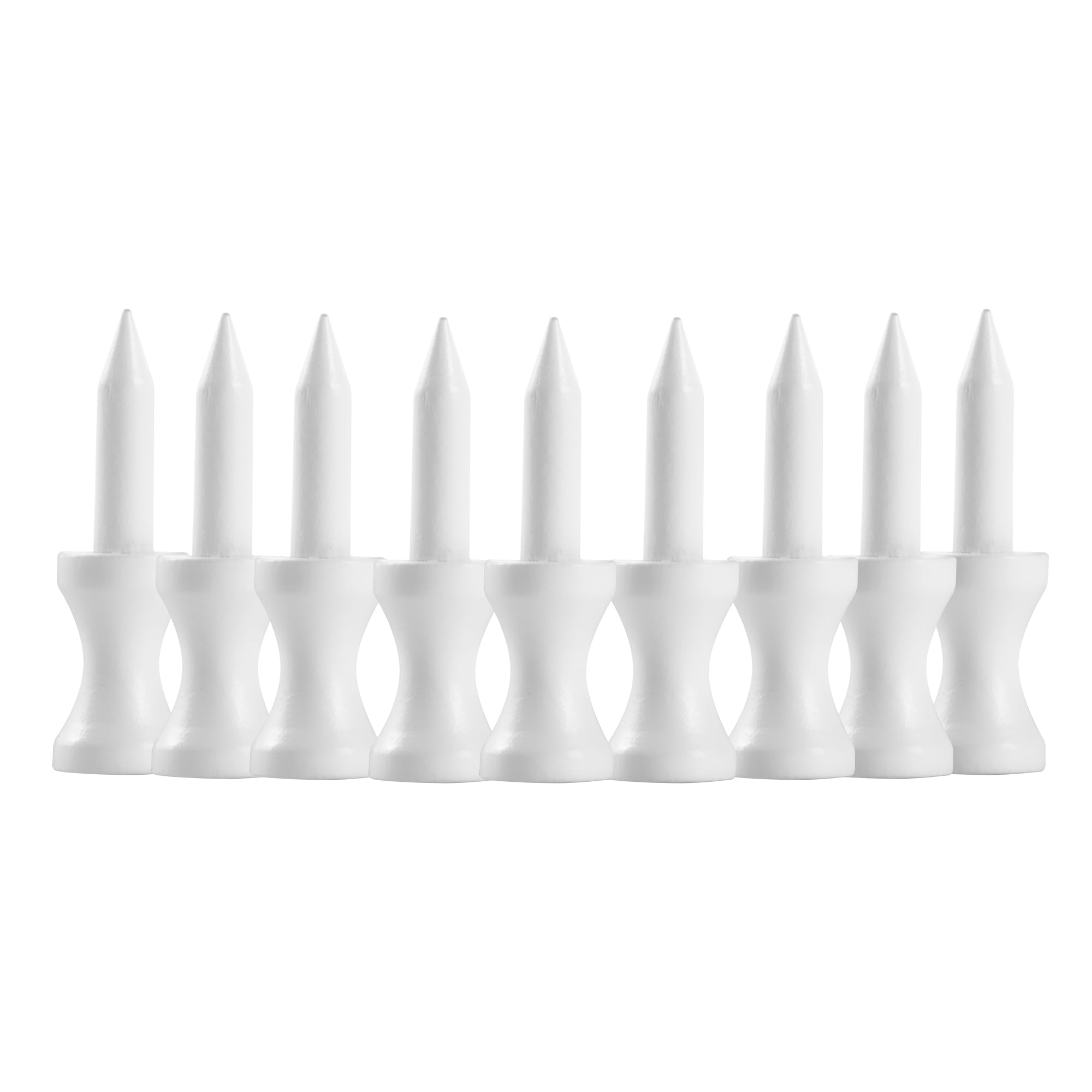 37mm 1 1/2" White Wooden Castle Golf Tees Graduated Tee Golfing Gift Pegs Small Biodegradable Pack of 100…