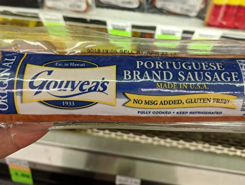 Gouvea's Original Portuguese Sausage 10 Oz (4 Pack)