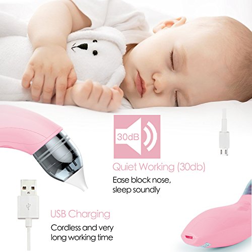 image for MiniTeasure Baby Nasal Aspirator Nose Cleaner with 2 Sizes of SILICONE