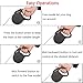 Qimh Retractable Dog Leash, 16ft Nylon Tape Heavy Duty Dog Walking Leash Rope for Small Medium Large Up to 110lbs, 360° Tangle Free, Soft Handle, Reflective Ribbon with One-Handed Brake and Waste Bag