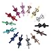 50pcs/lot Mini Cute Kids Baby Girls Hair Bow Clips Toddler Infant Chiffon Bowknot Fully Lined Hair Clips Hair Accessories for Baby Girls Infants Toddler 25 Colors in Pairs
