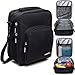 Insulated Thermal Lunchbox with Open Design - Classic Durable Lunch Box for Boys and Girls - Kids and Teens Lunch Box for School - Adults for Work or Office (Black)