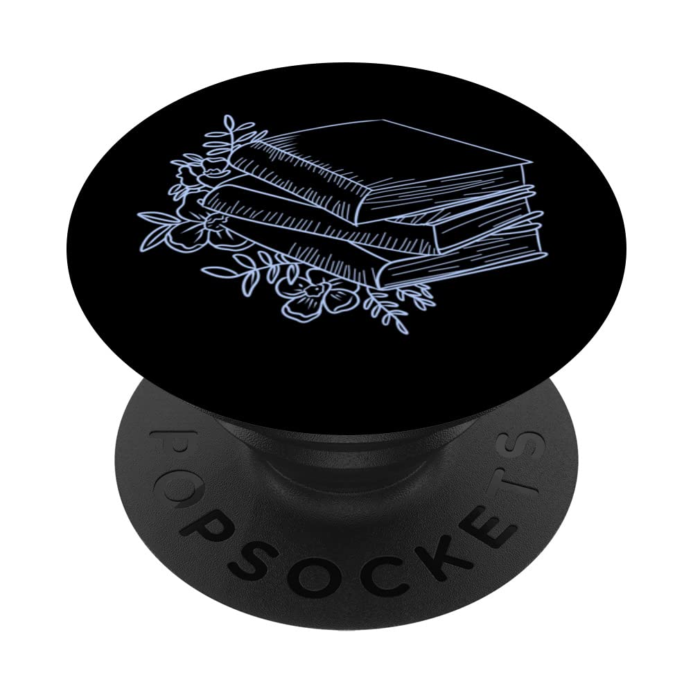 Floral Flower Book Reading Bookworm Nerd Growing Literature PopSockets Swappable PopGrip