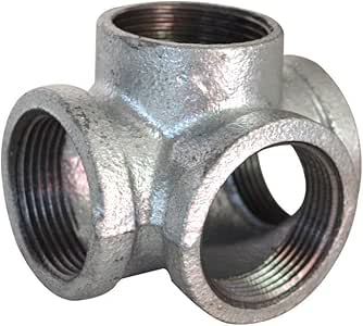 5pack Side Outlet Tees Galvanized 4 Way Corner Pipe ...