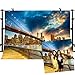 MTMETY 10x7Ft New York City Brooklyn Bridge Backdrop Sunset Sunrise View Landmark Building Background Video Studio Photo LUME004
