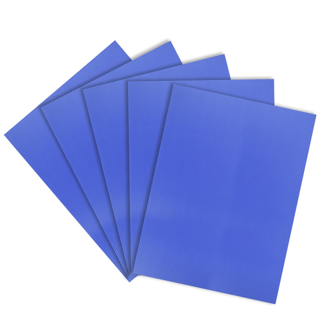 uxcell Corrugated Plastic Sheets,3mm Blue Blank Yard Lawn Signs,12 Inch x 16 Inch,Waterproof Sign Blank Board 5pcs