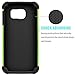 Tekcoo for Galaxy S6 Case, [Tmajor Series] [Green/Black] Shock Absorbing Hybrid Rubber Plastic Impact Defender Rugged Slim Hard Case Cover Shell for Samsung Galaxy S6 S VI G9200 GS6 All Carriers