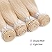 VIOLET Brazilian Blonde Hair 3 Bundles Weave Straight Hair Bundles 8A Blonde Hair Weft Human Hair Extensions for Women(14 14 14inch)