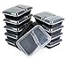 Heim Concept 10 Pack 2 Compartment Meal Prep Container Food Storage BPA FREE - Bento Box w/Airtight Lids [10 Day Supply]…