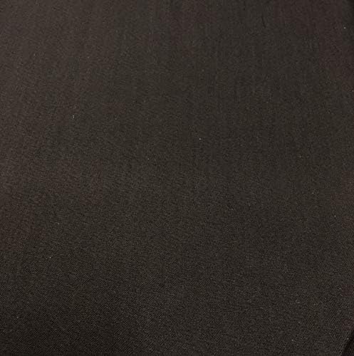 1/2 Yard of 58 Inch Wide 52% Dyneema Denim Flex Fabric, Polyethylene Fiber, 37% Cotton, 9% Polyamide, 2% Elasthane, Black