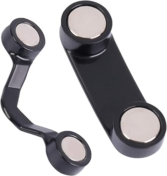 Amazon Co Jp Suu メガネホルダー サングラスホルダー メガネ紛失防止 置き忘れ防止 紛失対策 落下防止 取り出しやすい 亜鉛合金 ネオジウム磁石 錆止め ペンやイヤホンやサングラス等の収納に適用 おしゃれ 強力な磁石と素敵な研磨 部品が2つ 組 2組セット 黒