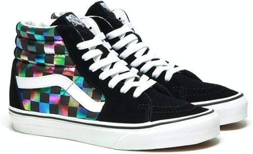 iridescent check vans