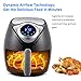 Ordergo Air Fryer, Fry Health with Less Fat, 1300W with Digital Screen Control, Black/AF106