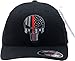 Punisher Red Line Black Flex Fit Hat 11199