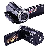 GordVE SJB05 Mini DV C8 16MP High Definition Digital Video Camcorder DVR 2.7'' TFT LCD 16x Zoom Hd Video Recorder Camera 1280 x 720p Digital Video Camcorder(Black)