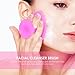 Facial Cleansing Pads,GTON Silicone Face Scrubber Cleansing Brush Cleaner Facial Exfoliators Acne Blackhead Removing,Skin Pore Cleanser and Baby Shower Tool Brushes 4 Pack