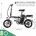FIIDO Folding EBike, Electric Bicycle Aluminum for Adults with Pedals, 36V/48V Lithium Ion Battery; Electric Bike with Brushless Motor and Dual Disc Mechanical Brakes (Detachable Battery Ebike)thumb 2