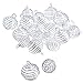 Outus 20 Pieces Spiral Bead Cages Pendants Findings Silver Plated for Jewelry Making, 2 Sizes