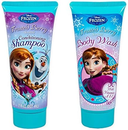 Disney Frozen Frosted Berry Shampoo and Body Wash Combo Bath Set