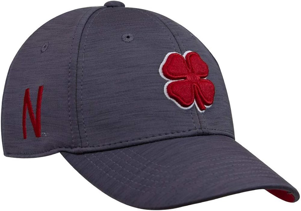 Amazon Black Clover Nebraska Dynamic Heather Fitted Hat L XL 