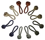 Paracord Lanyard Knot Zipper Pulls (6 Pack)