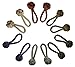 Paracord Lanyard Knot Zipper Pulls (6 Pack)