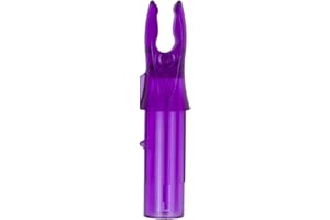 Bohning Blazer Nock for .246 Shafts (Standard Diameter, S-Nock, 6.5 mm) 12 Pack, Purple