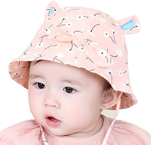 PenGreat Toddler Infant Hats Baby Girls Kid Child Sun Protection Outdoor Beach Bucket Cap Hat 3-12 Months