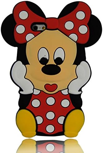 iPhone 6S Case, CASEPLAY Cute 3D Cartoon Character Protective Soft Silicone Phone Case Cover for Apple iPhone 6/6S 4.7" (Minnie Mouse)