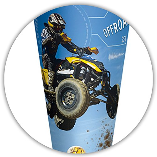 alles-meine.de GmbH 10 Stück Schultüten - Quad - Auto/Offroad - 50 cm - rund - incl. individueller Schleife - mit Namen… – Bild 6