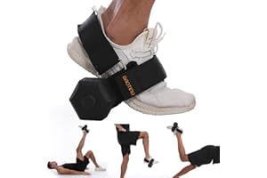 Baotinu Monkey Foot Dumbbell Attachment for Glute Kickback Women's Leg Exercise Workouts at Home Adjustable Ankle Gym Strap Foot Weights Lifting Attachments Equipment for Men Hamstring Curls