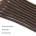 Noverlife 10 Strands 20cm/7.87″ Dark Brown Backcomb Twisted Dreadlock Extensions, Single End Synthetic Dreadlocks Accessories, Jamaica Punk Hip-Hop Reggae Hair Braiding Wigs Faux Locs Dreadsthumb 4
