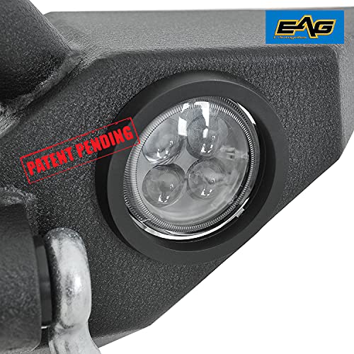 EAG Front Bumper with 2 x 15W LED Light Offroad Fit for 8706 Wrangler
