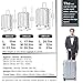 Coolife Luggage Aluminium Frame Suitcase TSA Lock 100% PC 20in 24in 28in (Wine red, L(28in))