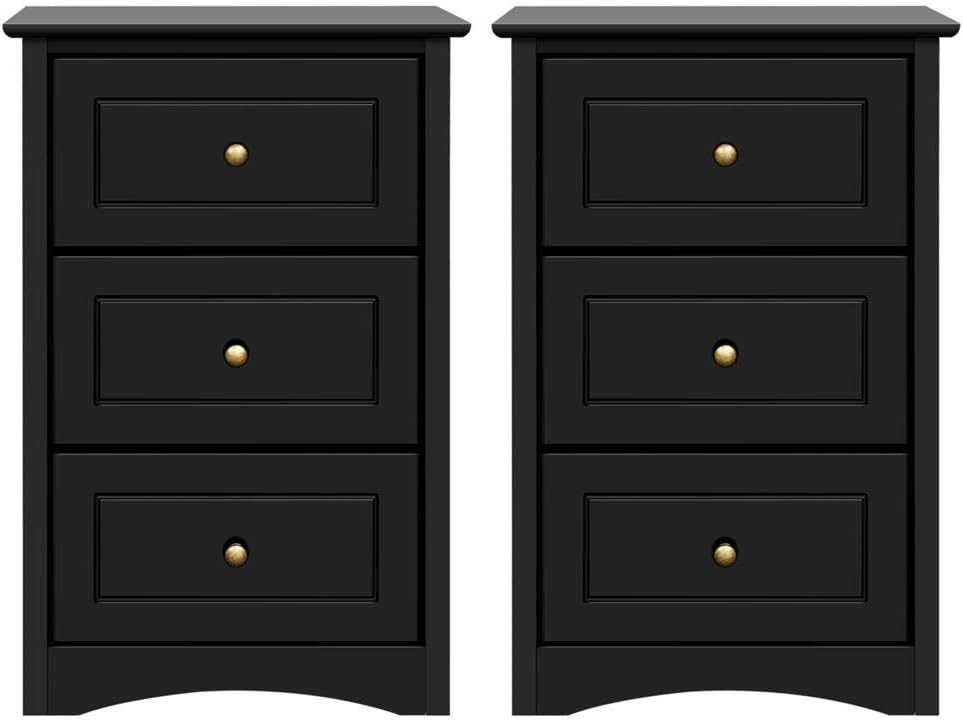 Amazon Com Yaheetech Tall Bedside Table Nightstand End Sofa Table
