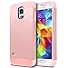 ULAK Galaxy S5 Case, S5 Case for Women, Slim Fit 2in1 Hybrid Dual Layer Slim Shockproof Protective Case Cover for Samsung Galaxy S5 / Galaxy SV/Galaxy S V/Galaxy i9600 2014 Rose Gold